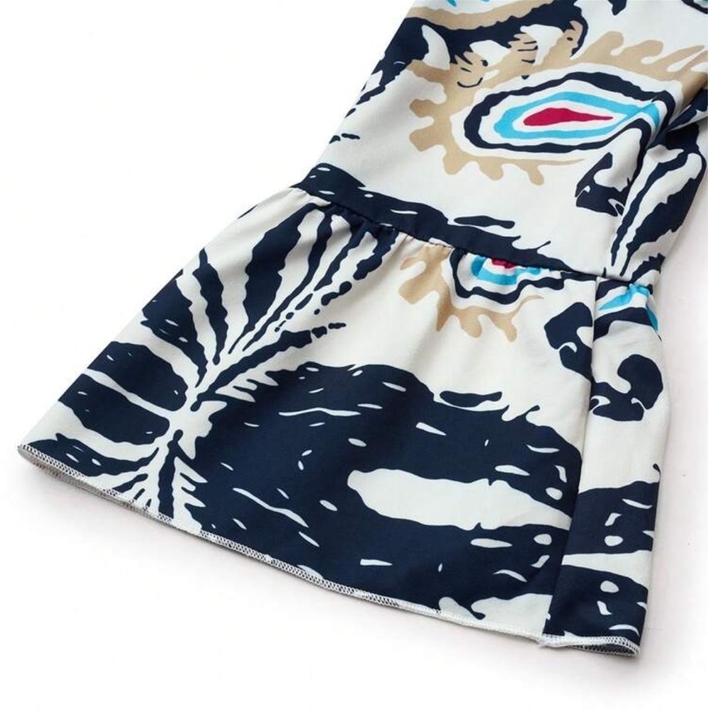 Women Casual Loose Floral Holiday Dress - Picture 4 of 6